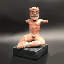 Satyr Armless Statue - 4.2 inches Tall in Ceramic - Made in Greece