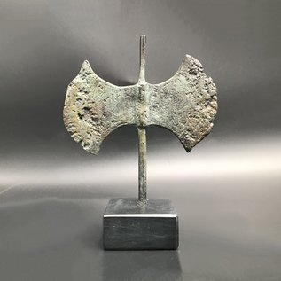 Minoan Labrys Double Axe - 4.3 Inches Tall in Bronze - Made in Greece