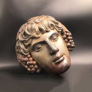 Dionysus Mask - 11.4 Inches in Ceramic - Made in Greece