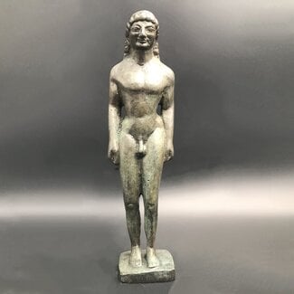 Kouros Statue - 9 inches Tall in Bronze - Made in Greece