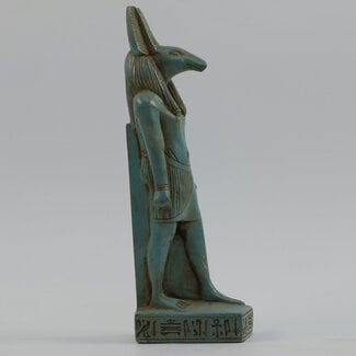 Set Statue - 10 Inches Tall in Flame Stone - Made in Egypt