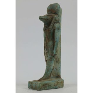 Sobek Statue - 7.5 Inches Tall in Flame Stone - Made in Egypt