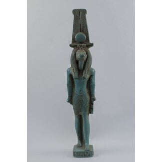 Sobek Statue - 13.7 Inches Tall in Flame Stone - Made in Egypt