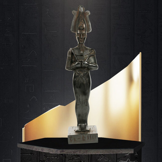Osiris Statue - 8 Inches Tall in Black Stone - Made in Egypt