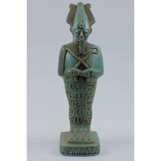 Osiris Statue - 11 Inches Tall in Flame Stone - Made in Egypt