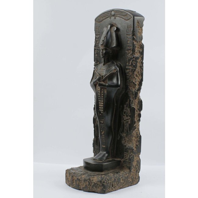 Osiris Statue - 15.5 Inches Tall in Basalt - Made in Egypt