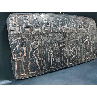 Weighing of the Heart Wall Relief - 12 Inches Wide in Basalt - Made in Egypt