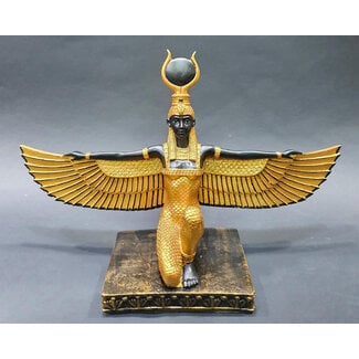 Winged Isis Statue - 12 Inches Tall in  Stone - Made in Egypt