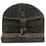 Winged Isis Statue - 12 Inches Wide in Black Stone - Made in Egypt