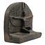 Winged Isis Statue - 12 Inches Wide in Black Stone - Made in Egypt