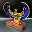 Winged Isis Statue - 8.5 Inches Tall in Gold Leafed Stone - Made in Egypt