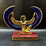 Winged Isis Statue - 8.5 Inches Tall in Gold Leafed Stone - Made in Egypt