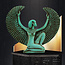 Winged Isis Statue - 10 Inches Tall in Hammerstone - Made in Egypt