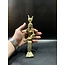Goddess Isis Nursing Horus Statue - 9.5 Inches Tall in Solid Bronze - Made in Egypt