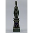 Goddess Isis with Sekhmet, Thoth, and Scarab Statue - 15 Inches Tall in Flame Stone - Made in Egypt