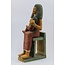 Goddess Isis Nursing Horus Statue - 15.5 Inches Tall in Natural Wood - Made in Egypt
