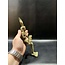 Goddess Isis Nursing Horus Statue - 9.5 Inches Tall in Solid Bronze - Made in Egypt