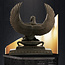 Winged Isis Statue on Boat - 14 Inches Tall in Basalt - Made in Egypt