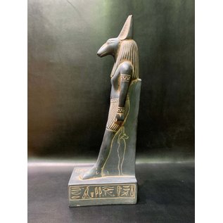 Set Statue - 12 Inches Tall in Gray Basalt - Made in Egypt