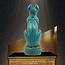Egyptian Cat Goddess Bastet Statue - 8.5 Inches Tall in Flame Stone - Made in Egypt