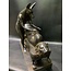 Anubis Mummification Statue - 10.5 Inches Tall in Basalt - Made in Egypt