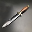 Cretan Athame -  11 Inches Long with Black-Stained Kermes Oak Handle, Steel Blade, and Bronze Pommel - Made in Crete