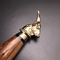 Cretan Minotaur Athame  -  11 Inches Long with Black-Stained Kermes Oak Handle, Steel Blade, and Bronze Pommel - Made in Crete