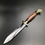 Cretan Eagle Head Athame  -  11 Inches Long with Black-Stained Kermes Oak Handle, Steel Blade, and Bronze Pommel - Made in Crete
