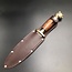 Cretan Lion Head Athame  -  11 Inches Long with Black-Stained Kermes Oak Handle, Steel Blade, and Bronze Pommel - Made in Crete