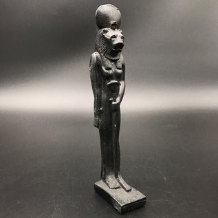 SEKHMET The Egyptian goddess of protection, Good luck - 7.5 Inches Tall Black - Made in Egypt