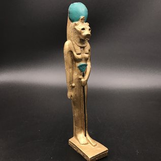 SEKHMET The Egyptian goddess of protection, Good luck - 7.5 Inches Tall Gold - Made in Egypt00219396