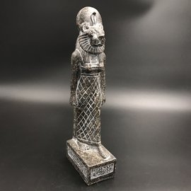 SEKHMET The Egyptian goddess of protection, Good luck - 11 Inches Tall in Black Granite - Made in Egypt