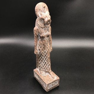SEKHMET The Egyptian goddess of protection, Good luck - 11 Inches Tall in Brown Granite - Made in Egypt