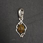 Small Light Amber Sterling Silver Pendant