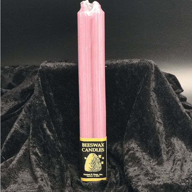 Honeylite Beeswax 12 Inch Candles in Mauve