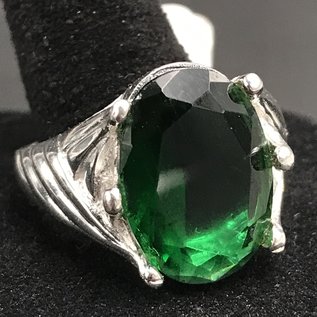 Green Quartz Sterling Silver Ring 11