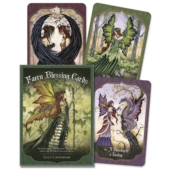 Faery Blessing Cards: Healing Gifts and Shining Treasures from the Realm of Enchantment - by Lucy Cavendish, Amy Brown