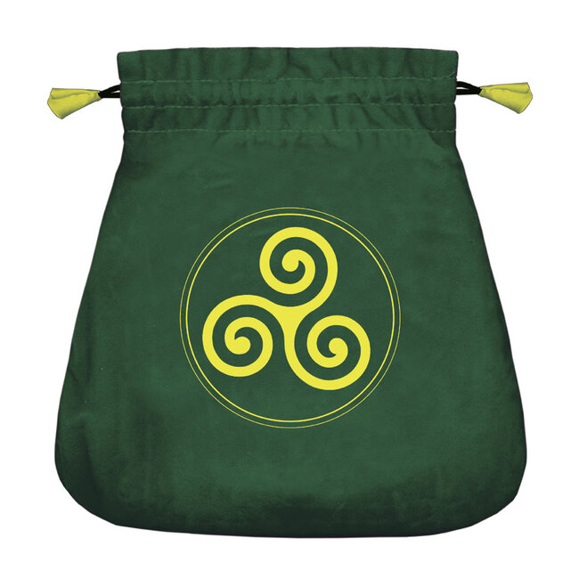 Celtic Triskel Velvet Bag - by Lo Scarabeo
