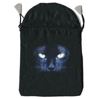 Llewellyn Publications Black Cat Satin Tarot Bag - by Lo Scarabeo
