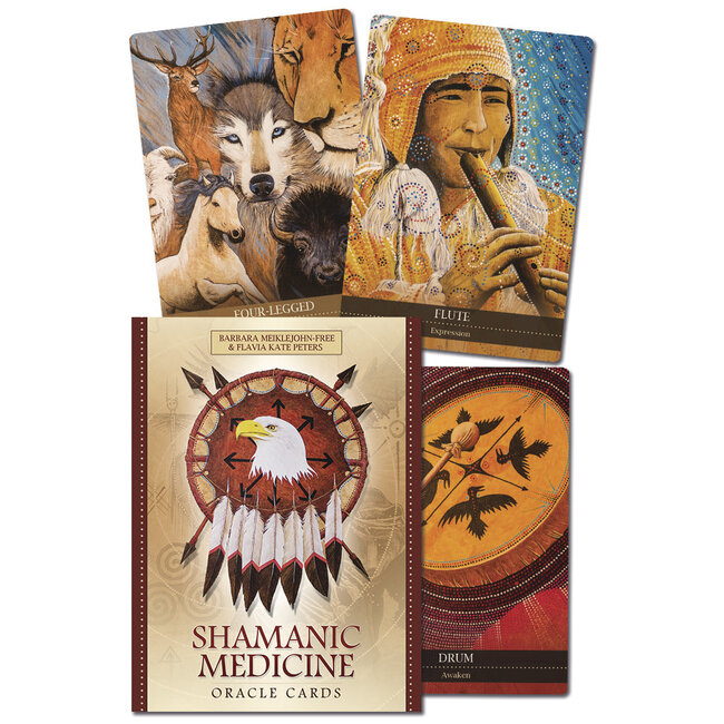Shamanic Medicine Oracle Cards - by Barbara Meiklejohn-Free, Yuri Leitch, Flavia Kate Peters