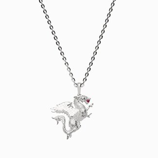 Dragon Necklace in Sterling Silver