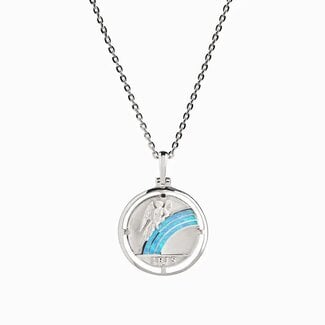 Iris Goddess Necklace in Sterling Silver