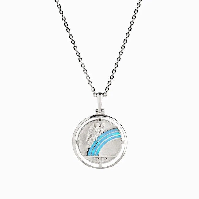 Iris Goddess Necklace in Sterling Silver