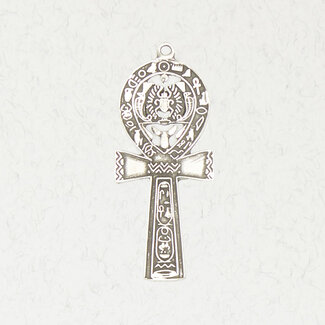 Ankh & Scarab Pendant in Lead-Free Pewter
