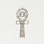 Ankh & Scarab Pendant in Lead-Free Pewter
