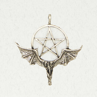 Pentacle of the Dragon Pendant in Lead-Free Pewter