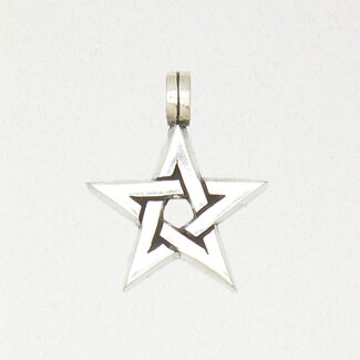 Pentagram Pendant in Lead-Free Pewter