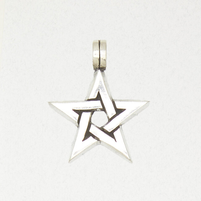 Pentagram Pendant in Lead-Free Pewter