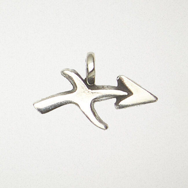 Sagittarius Zodiac Talisman Pendant in Lead-Free Pewter