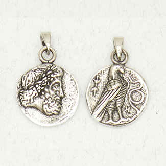 Zeus Pendant in Lead-Free Pewter